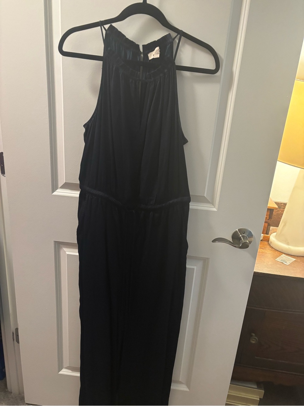 LOFT Navy Sleeveless Maxi Jumpsuit
